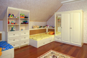 Мебель в детскую для двоих детей - фото